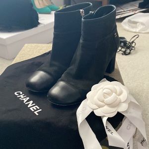 Chanel boots in good condition. Get ready for fall and winter 🍂🍁